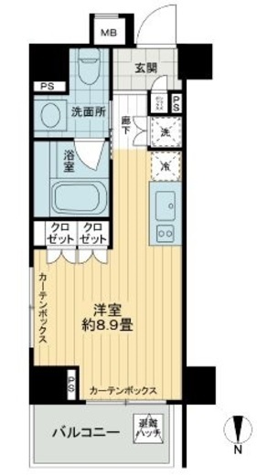 レジデンシャルステート白金　701号室　間取り