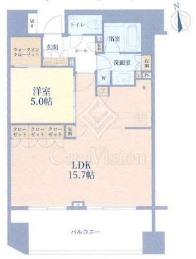 クオリア恵比寿パークフロント　902号室　間取り