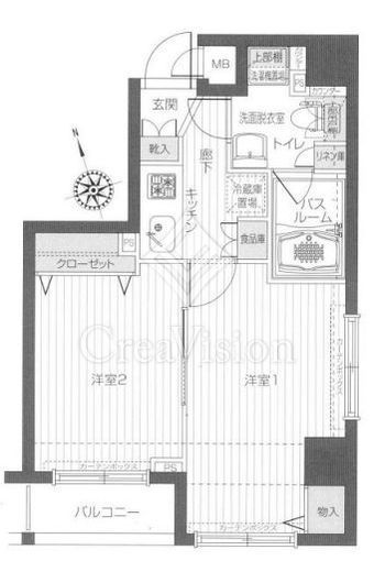 トーシンフェニックス五反田　313号室　間取り