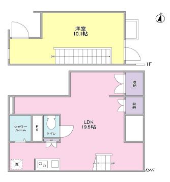 ル・トラン代々木公園　107号室　間取り