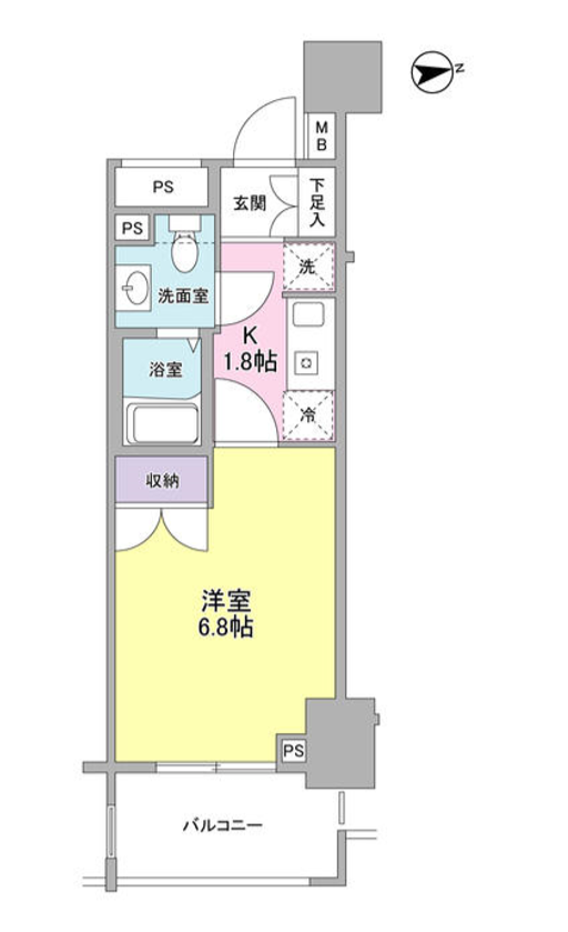 レキシントン・スクエア新宿御苑　202号室　間取り