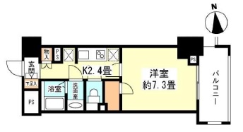 レキシントン・スクエア新宿御苑　404号室　間取り