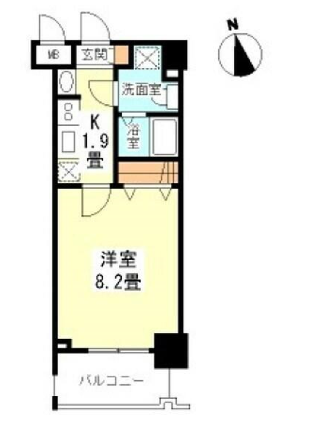 ガーラプレイス新宿御苑　207号室　間取り