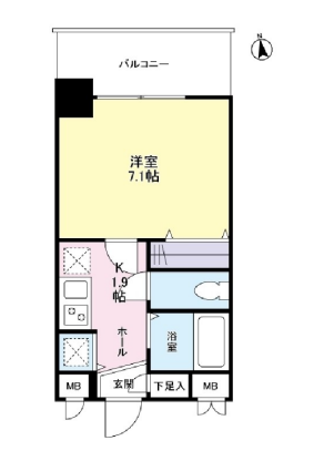 ガーラプレイス新宿御苑　502号室　間取り