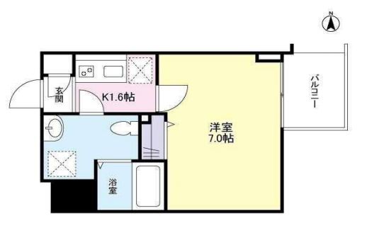 ガーラプレイス新宿御苑　204号室　間取り