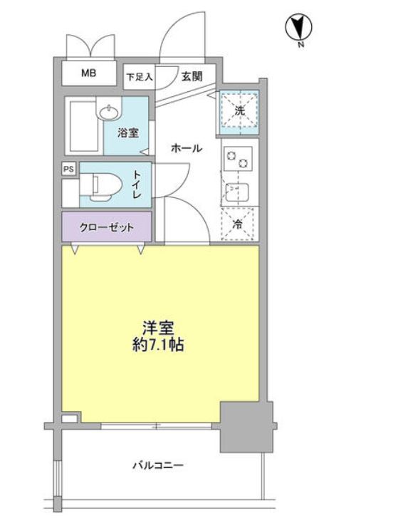 ガーラプレイス新宿御苑　402号室　間取り