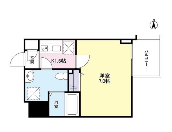 ガーラプレイス新宿御苑　604号室　間取り