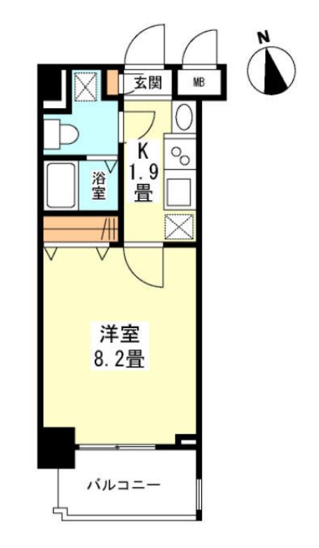 ガーラプレイス新宿御苑　306号室　間取り