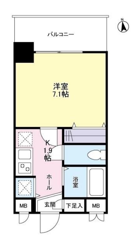 ガーラプレイス新宿御苑　302号室　間取り