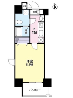 ガーラプレイス新宿御苑　1105号室　間取り