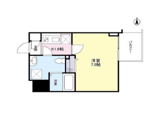 ガーラプレイス新宿御苑　704号室　間取り