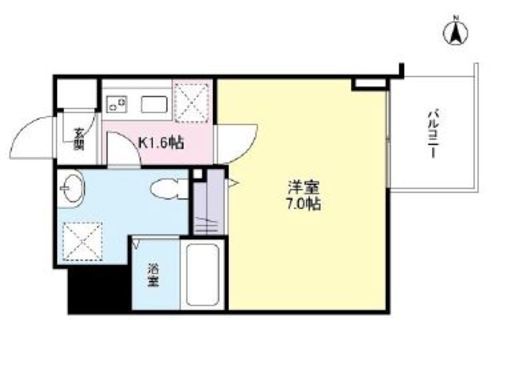 ガーラプレイス新宿御苑　804号室　間取り