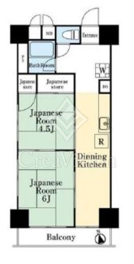 ニックハイム大森海岸　1301号室　間取り