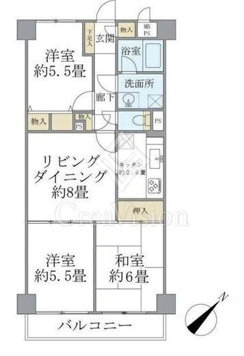 ニックハイム北品川　505号室　間取り
