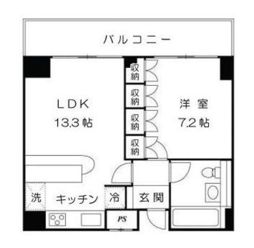 マナハウス四谷　502号室　間取り