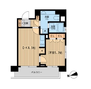 ラクラス田町　303号室　間取り