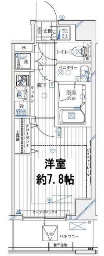 レガリス愛宕御成門　402号室　間取り