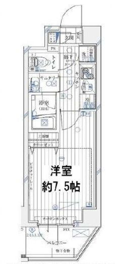 レガリス愛宕御成門　601号室　間取り