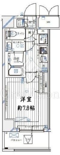 レガリス愛宕御成門　703号室　間取り