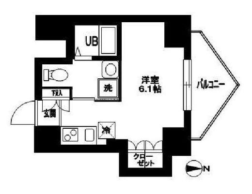 アクサス新宿タワーズイースト　504号室　間取り
