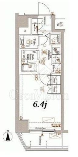 アクサス新宿タワーズイースト　702号室　間取り