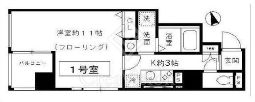 スリアン神楽坂　201号室　間取り
