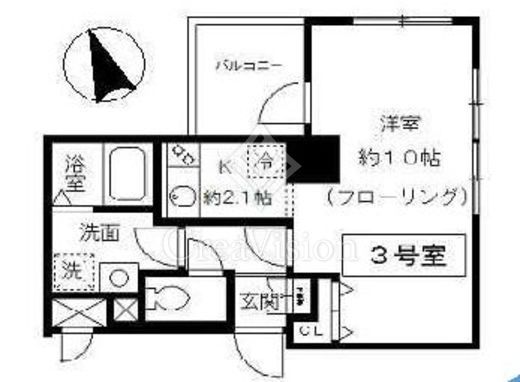 スリアン神楽坂　403号室　間取り