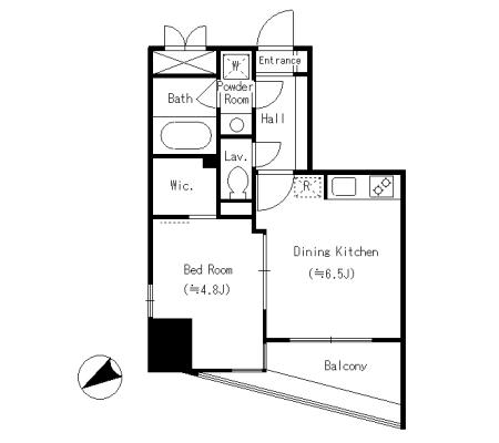 レグゼ白金高輪　301号室　間取り