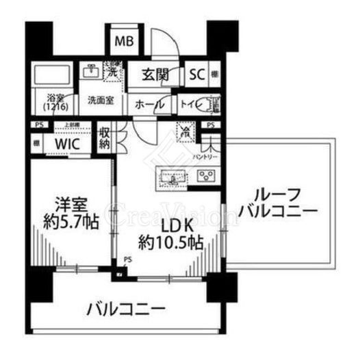 プレール・ドゥーク世田谷代田　902号室　間取り