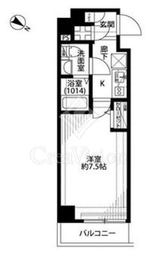 プレール・ドゥーク東品川　601号室　間取り