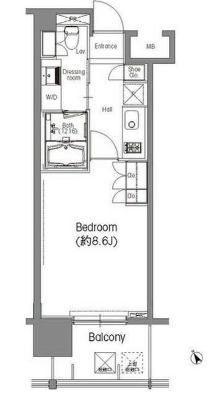 BPRレジデンス三田伊皿子坂　606号室　間取り