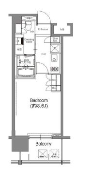 BPRレジデンス三田伊皿子坂　807号室　間取り