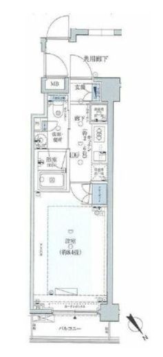 銀座二丁目レジデンス　502号室　間取り