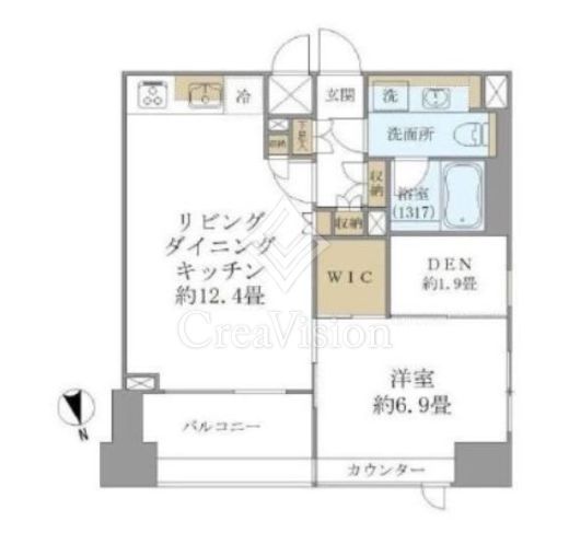 レゾンアレグレ　401号室　間取り