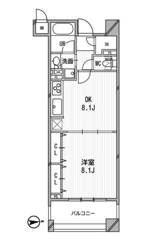 アーデン神保町　1005号室　間取り
