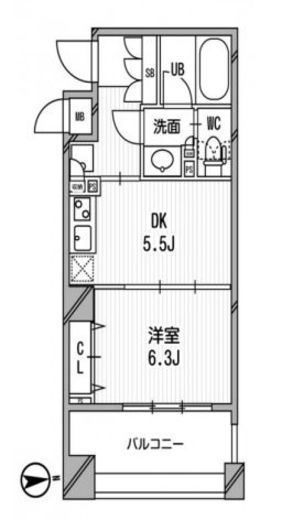 アーデン神保町　804号室　間取り
