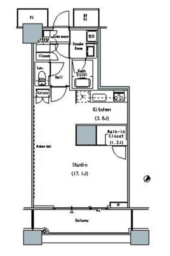 THE TOKYO TOWERS MID TOWER　1824号室　間取り
