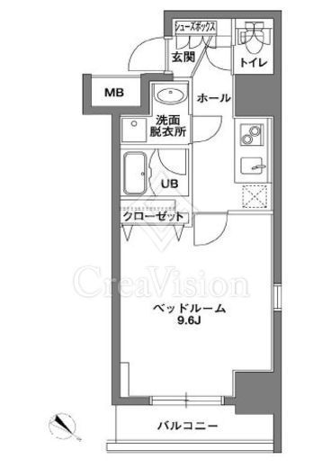 KDX岩本町レジデンス　701号室　間取り
