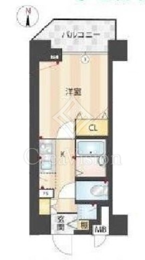 メインステージ恵比寿東　603号室　間取り