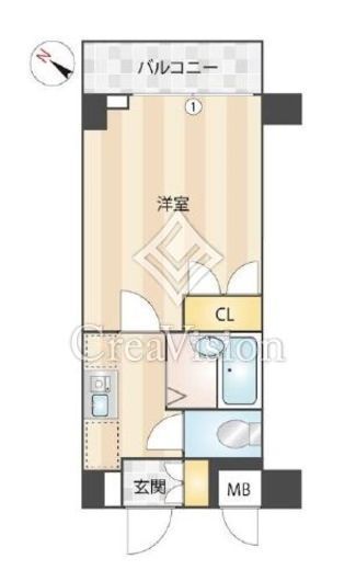 メインステージ不動前　703号室　間取り