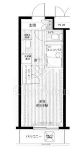 メインステージ目黒南　702号室　間取り