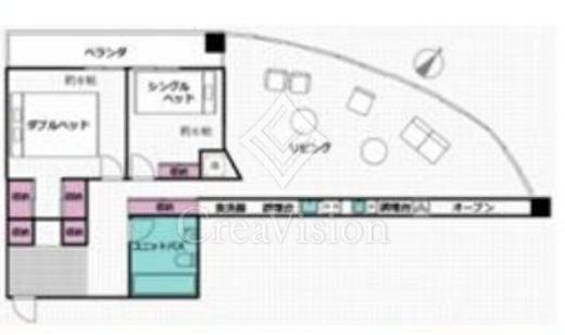 東京ツインパークス レフトウィング　3113号室　間取り