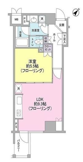 クオリア銀座　205号室　間取り