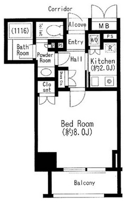 クオリア銀座　511号室　間取り