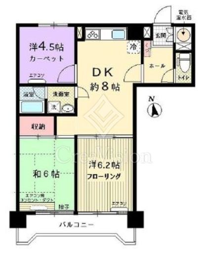 ライオンズステーションプラザ三軒茶屋　4F1号室　間取り