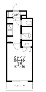 プライムアーバン番町　404号室　間取り
