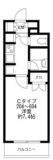 プライムアーバン番町　604号室　間取り