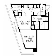 プライムアーバン番町　801号室　間取り