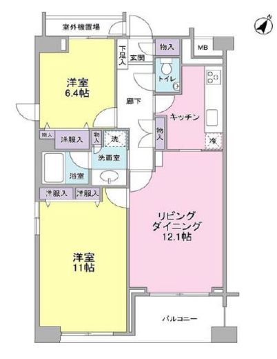 ヒルトップ半蔵門　501号室　間取り