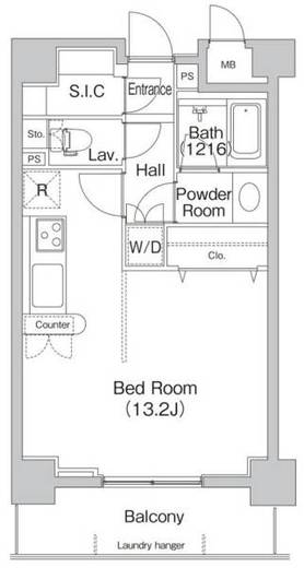 コンフォリア代々木上原　206号室　間取り